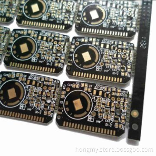 Double-sided PCB with Black Solder Mask and Immersion Gold 2u-inch